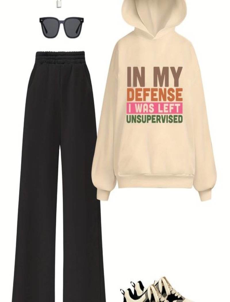 Defense Wide Leg Tracksuit - Zarar Outfit
