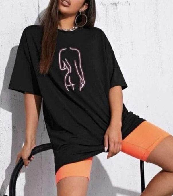 Body Oversized/Drop Shoulder Tee - Zarar Outfit