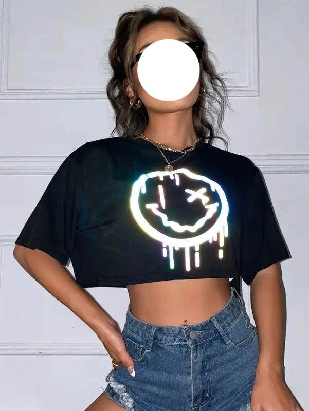 Smiley Reflector Top - Zarar Outfit