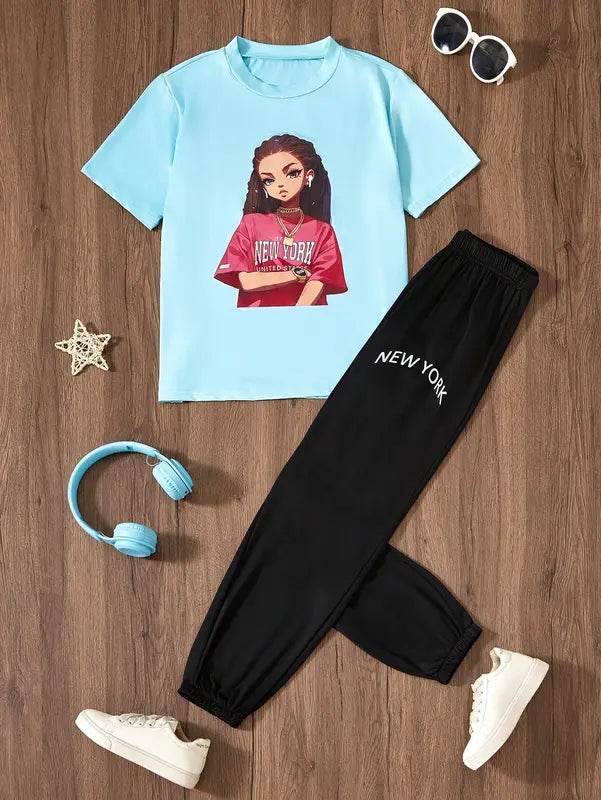 2 Piece New York Tracksuit - Zarar Outfit