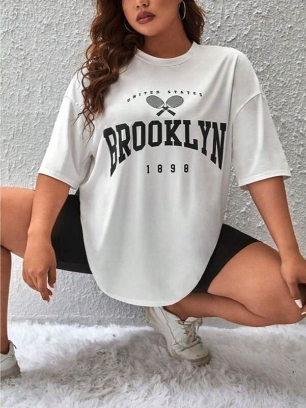 Brooklyn Oversized/Drop Shoulder Tee - Zarar Outfit