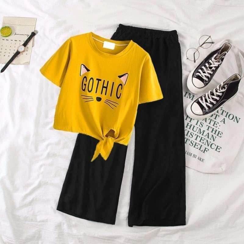 Gothic Knot Wide Leg Tracksuit - Zarar Outfit