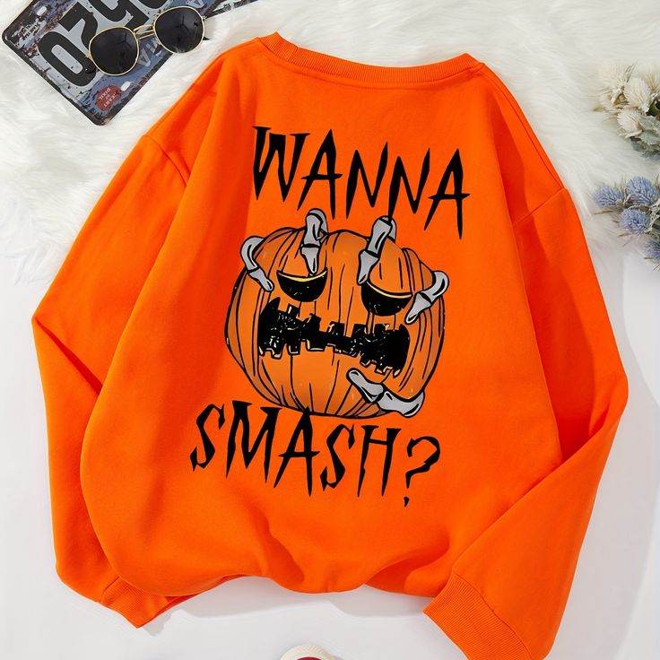 Wanna Smash Graphic Print Sweatshirt - Zarar Outfit