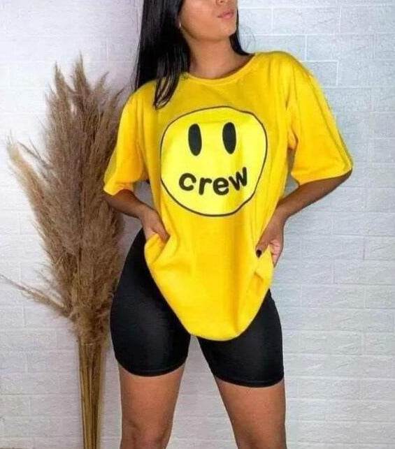 Crew Oversized/Drop Shoulder Tee - Zarar Outfit