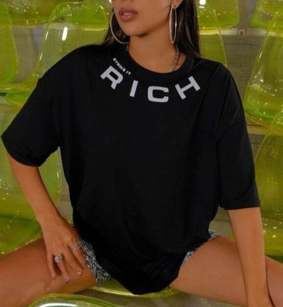 Rich Oversized/Drop Shoulder Tee - Zarar Outfit