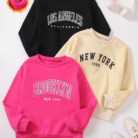 Pack Of 3 Printed Sweatshirt 04 - Zarar Outfit