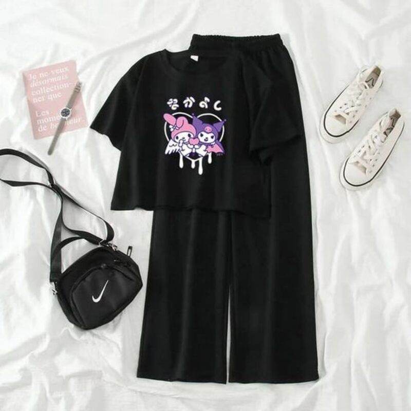 Kawaii Wide Leg Tracksuit - Zarar Outfit