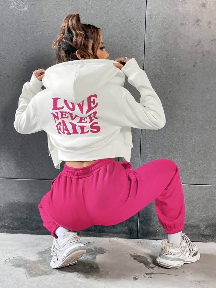 Crop Zipper Tracksuit - Zarar Outfit