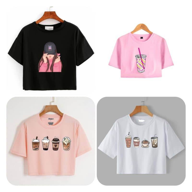 Pack Of 4 Crop Tops - Zarar Outfit