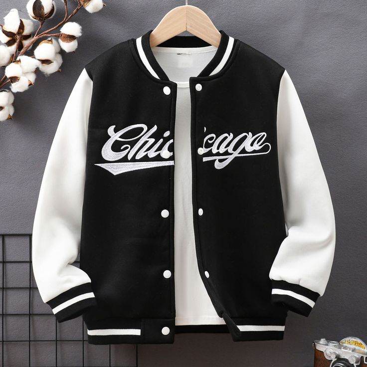 Chicago Printed Versity Jacket - Zarar Outfit