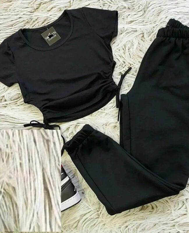 Drawstring Top with Trouser - Zarar Outfit