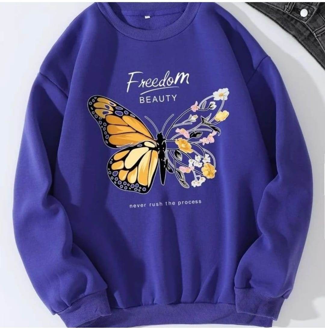 Freedom Graphic Print Sweatshirt - Zarar Outfit