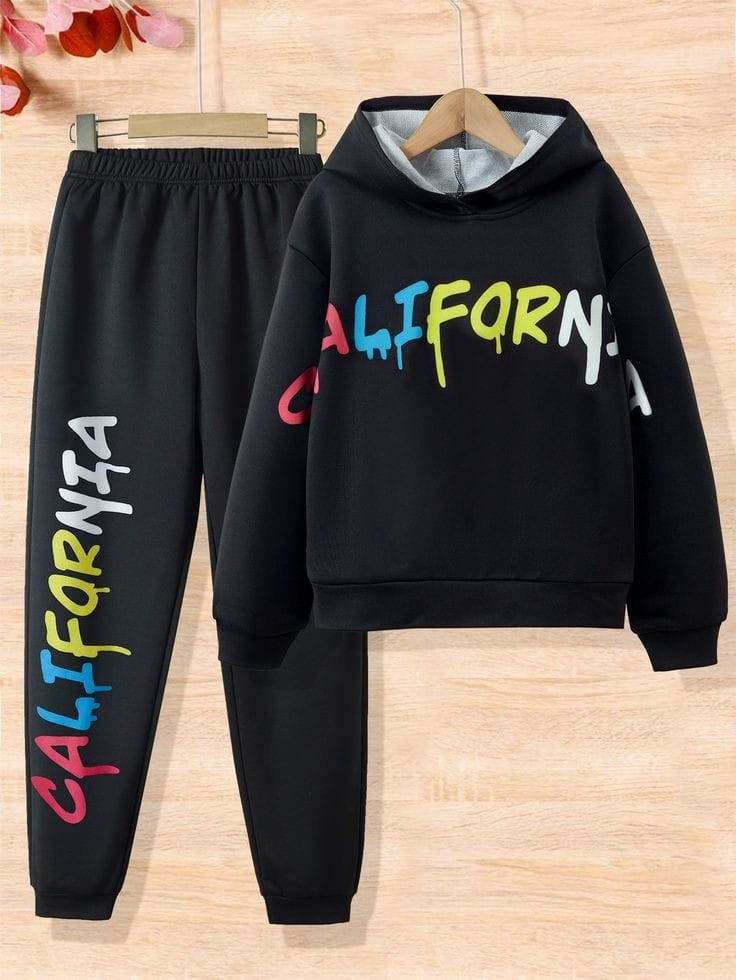 California Multi Print Tracksuit - Zarar Outfit