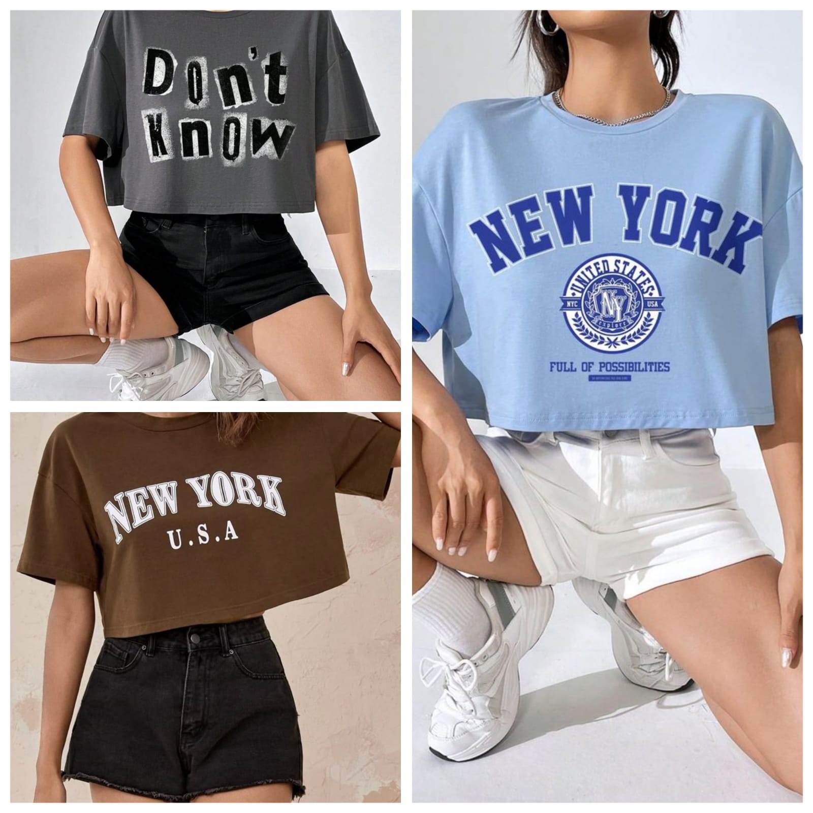 Pack Of 3 Crop Top 03 - Zarar Outfit