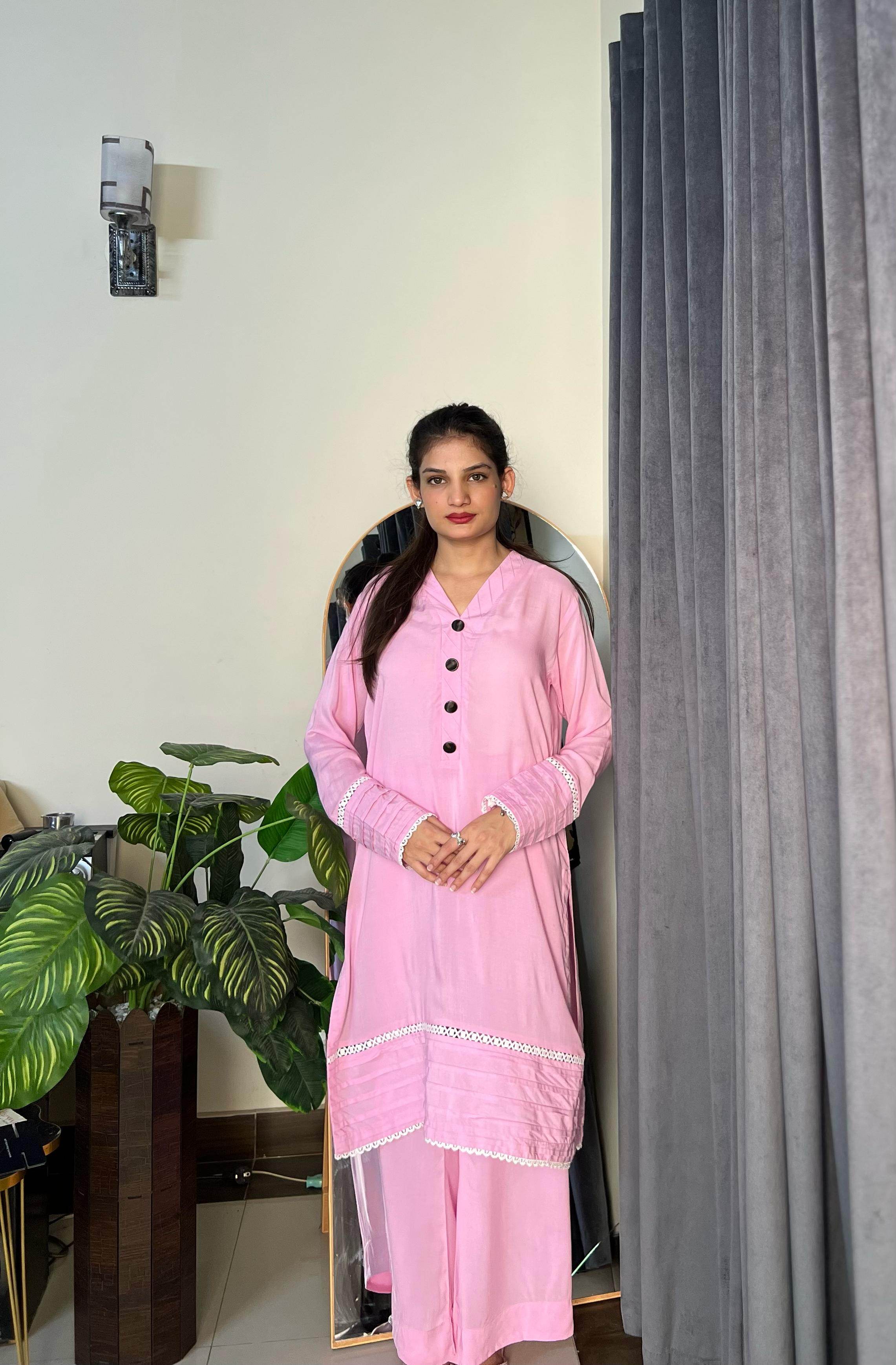 2 Piece Farshi Shalwar Style Stitched Suit - Zarar Outfit