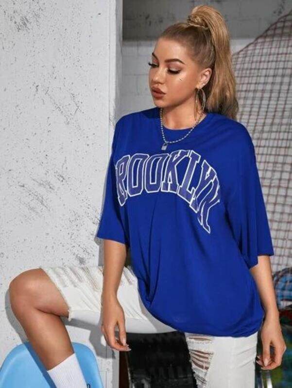 Brooklyn Oversized/Drop Shoulder Tee - Zarar Outfit