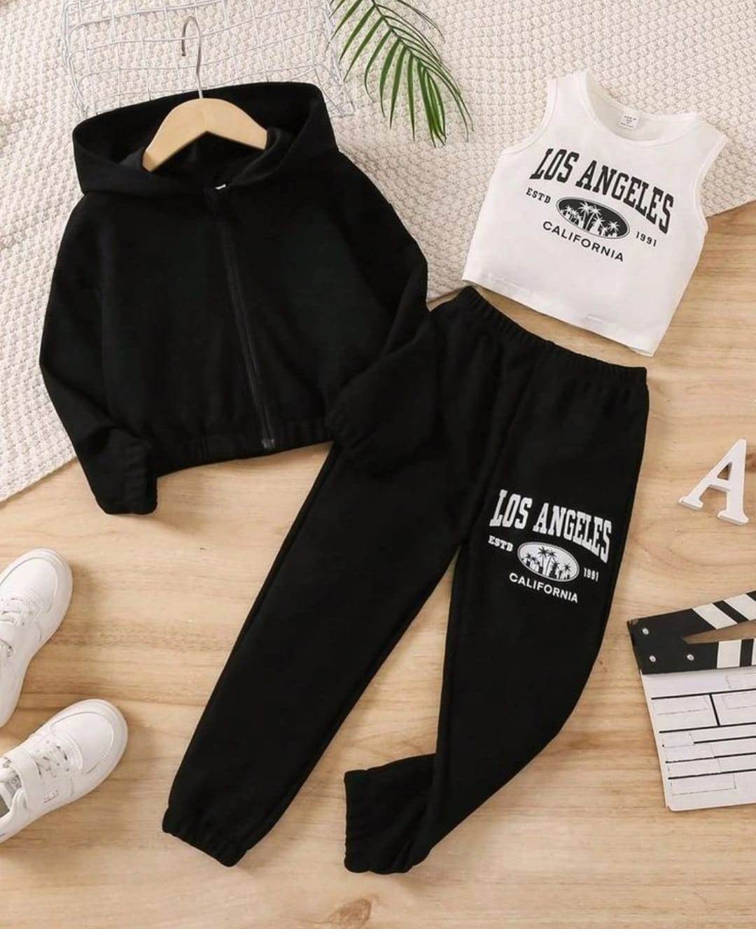 Brooklyn Zipper 3PC Tracksuit - Zarar Outfit