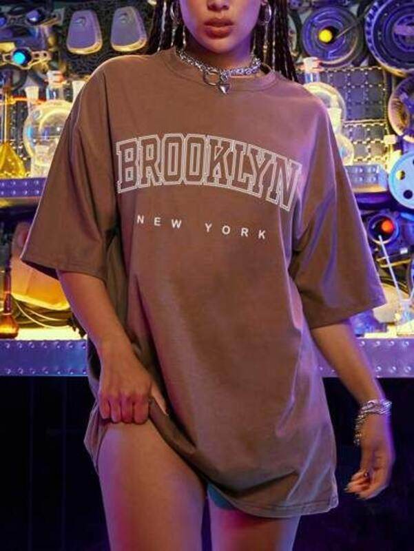 Brooklyn Oversized/Drop Shoulder Tee - Zarar Outfit