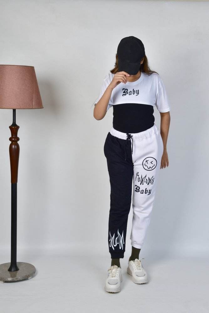 Half N Half 3 Pc Track suit - Zarar Outfit