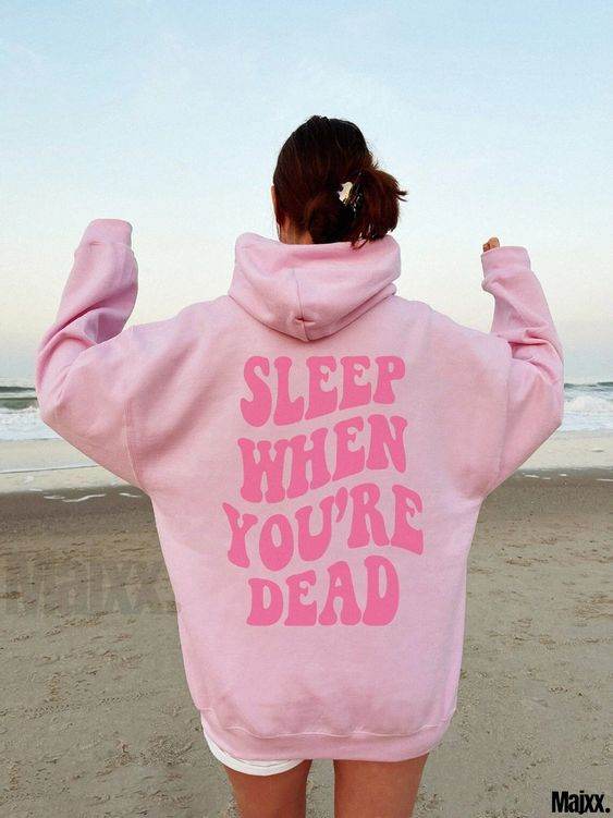 Graphic Sleep Oversized Hoodie - Zarar Outfit