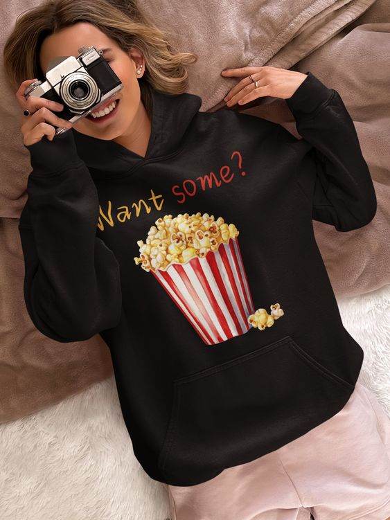 Graphic Pop Corn Hoodie - Zarar Outfit