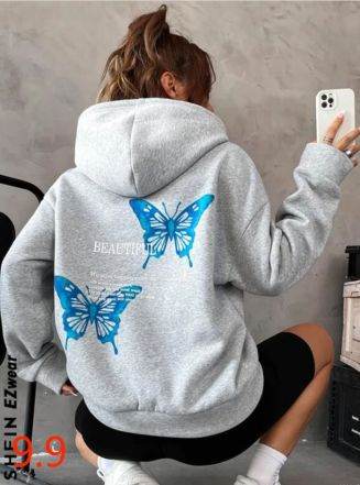 Graphic Beautiful Hoodie - Zarar Outfit