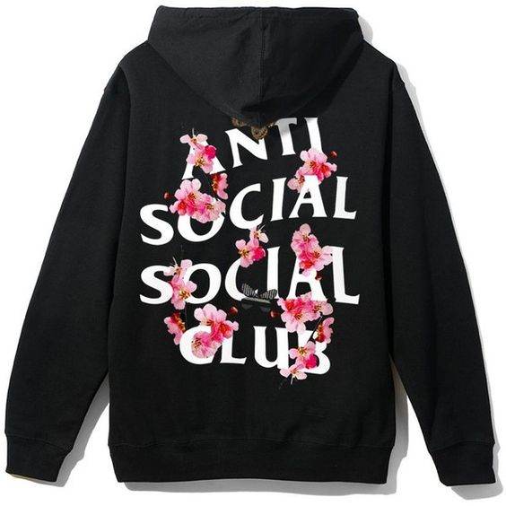 Graphic Anti Social Club Hoodie - Zarar Outfit