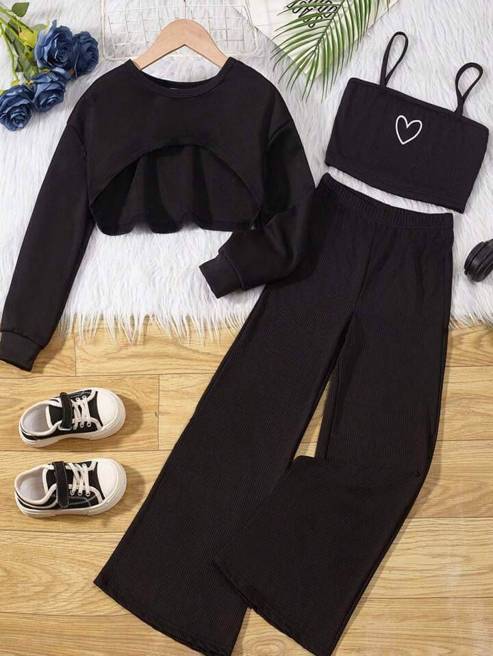 Heart 3 Pc Tracksuit - Zarar Outfit