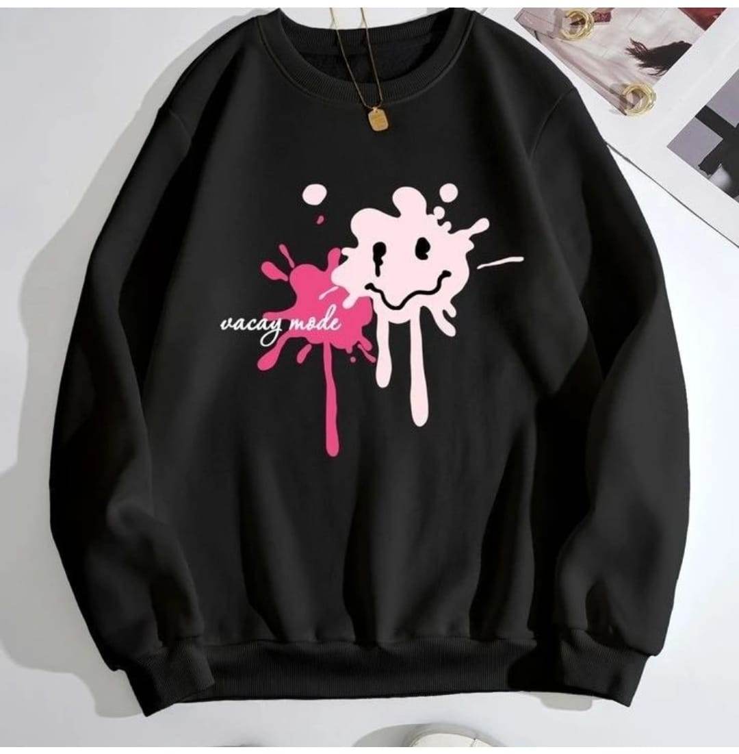 Vacay Mode Graphic Print Sweatshirt - Zarar Outfit