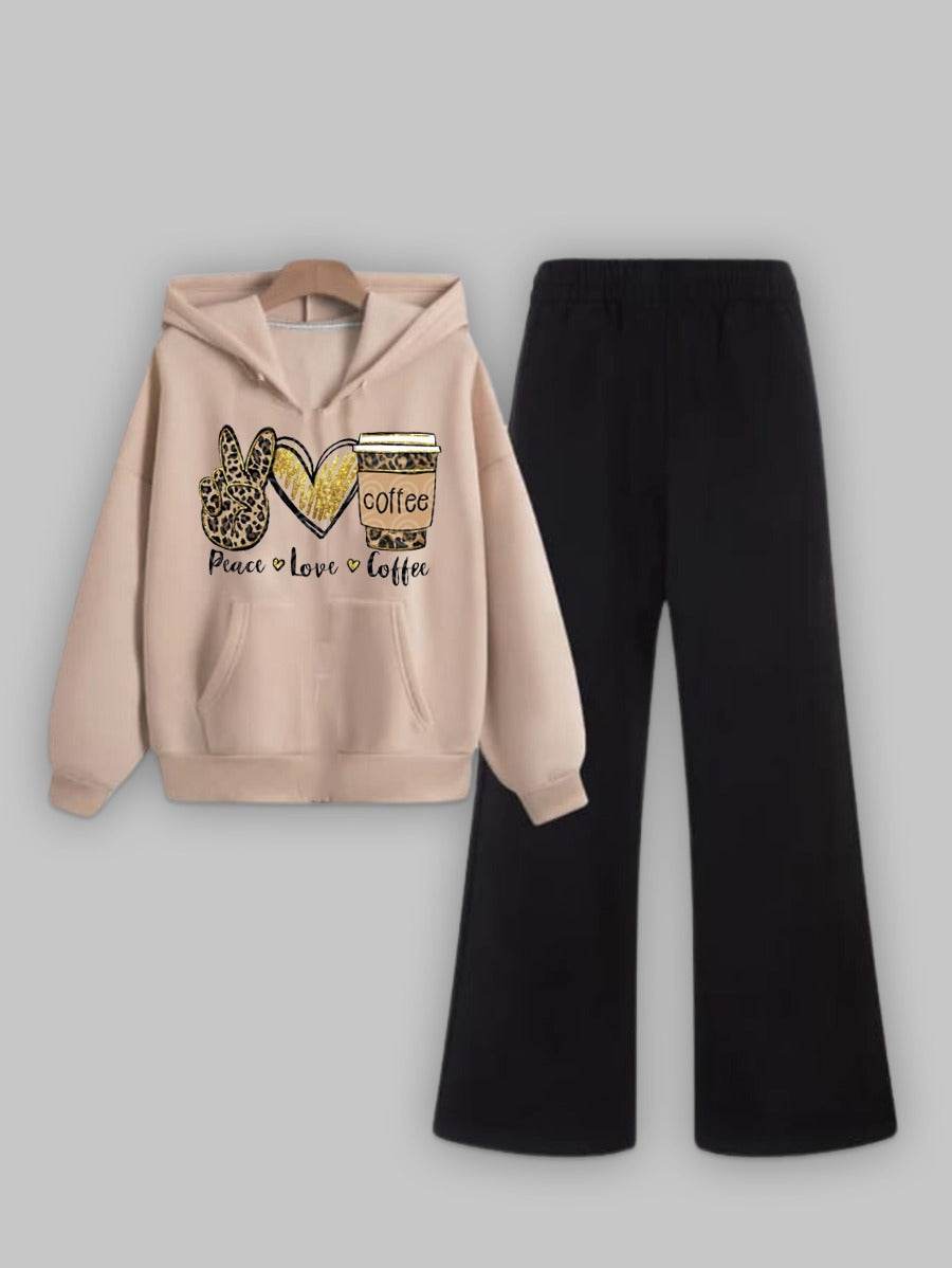 Love Wide Leg Tracksuit - Zarar Outfit