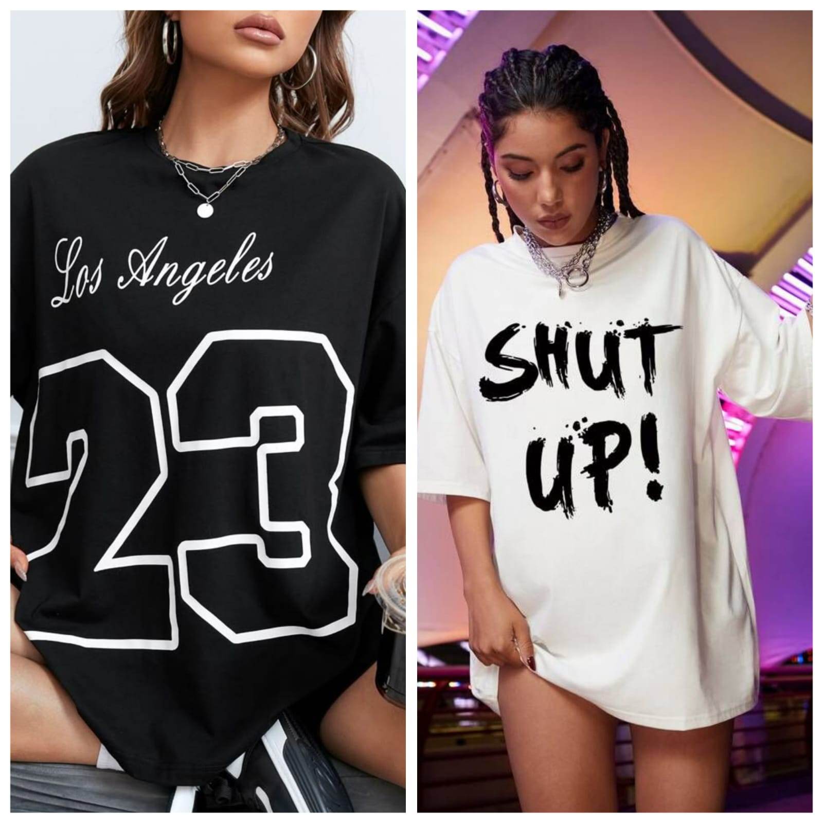 Pack Of 2 Drop Shoulder Tee - Zarar Outfit