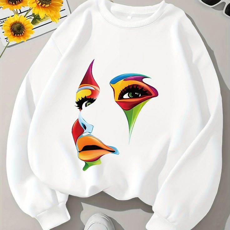 Art Printed Sweatshirt - Zarar Outfit
