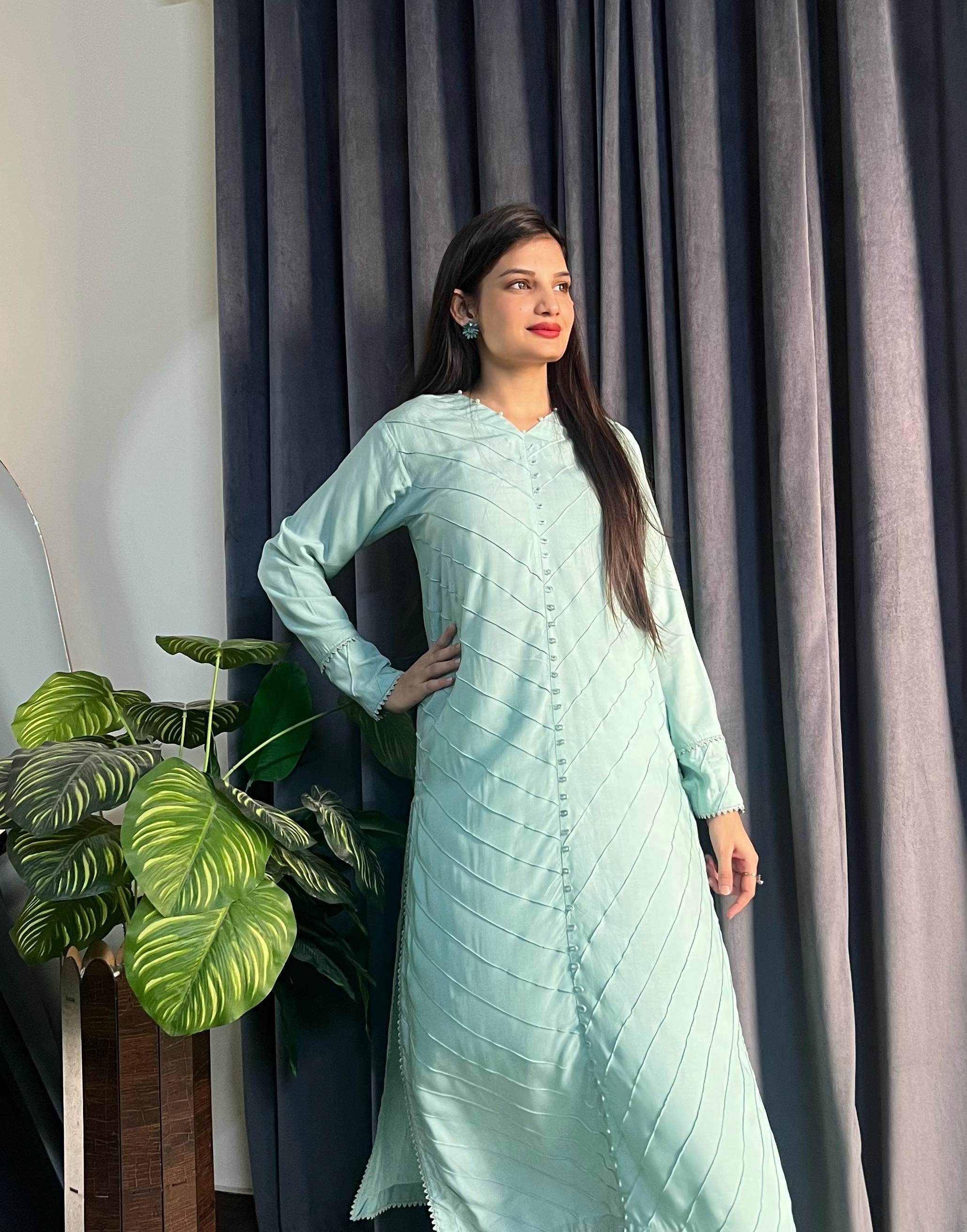 2 Piece Pintex Design Stitched Suit - Zarar Outfit