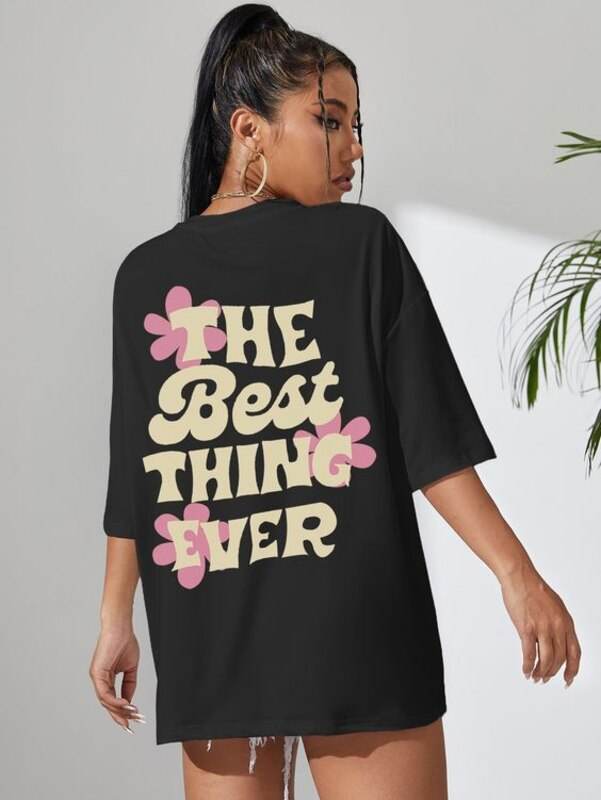 The Best Thing Oversized/Drop Shoulder Tee - Zarar Outfit
