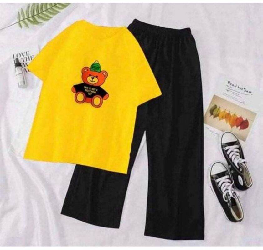 Bear Wide Leg Tracksuit - Zarar Outfit