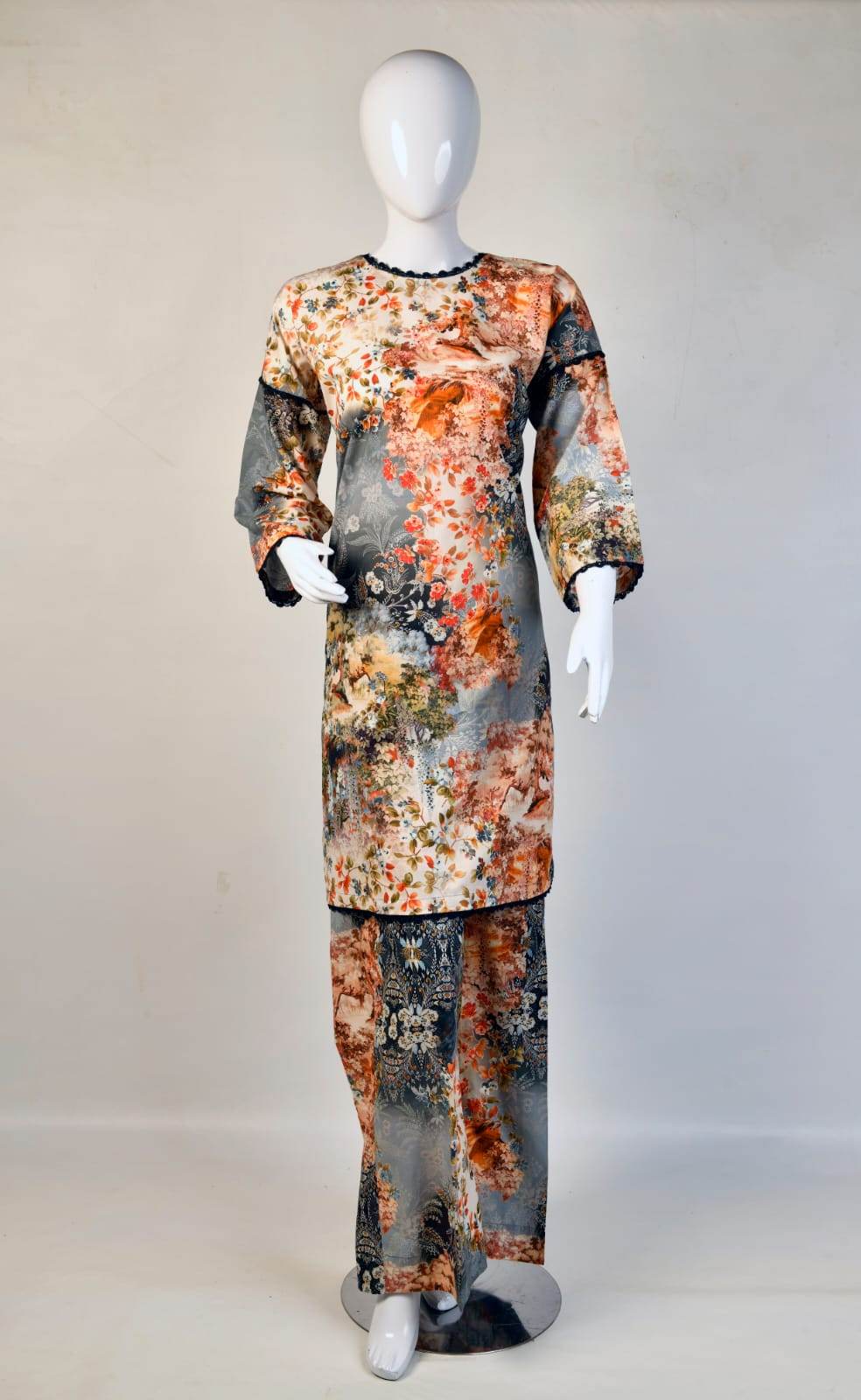 2 Piece Drop shoulder Stitched Suit - Zarar Outfit